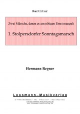 Titelseite des Stückes Stolpersdorfer Sonntagsmarsch