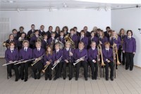 Gruppenfoto der Lieksa Youth Wind Band