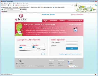 Startseite von ephonion