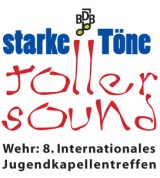Schriftzug starke Töne toller Sound Internationales Jugendkapellentreffen