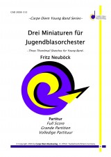 Titelseite des Stückes Drei Miniaturen fuer Jugendblasorchester